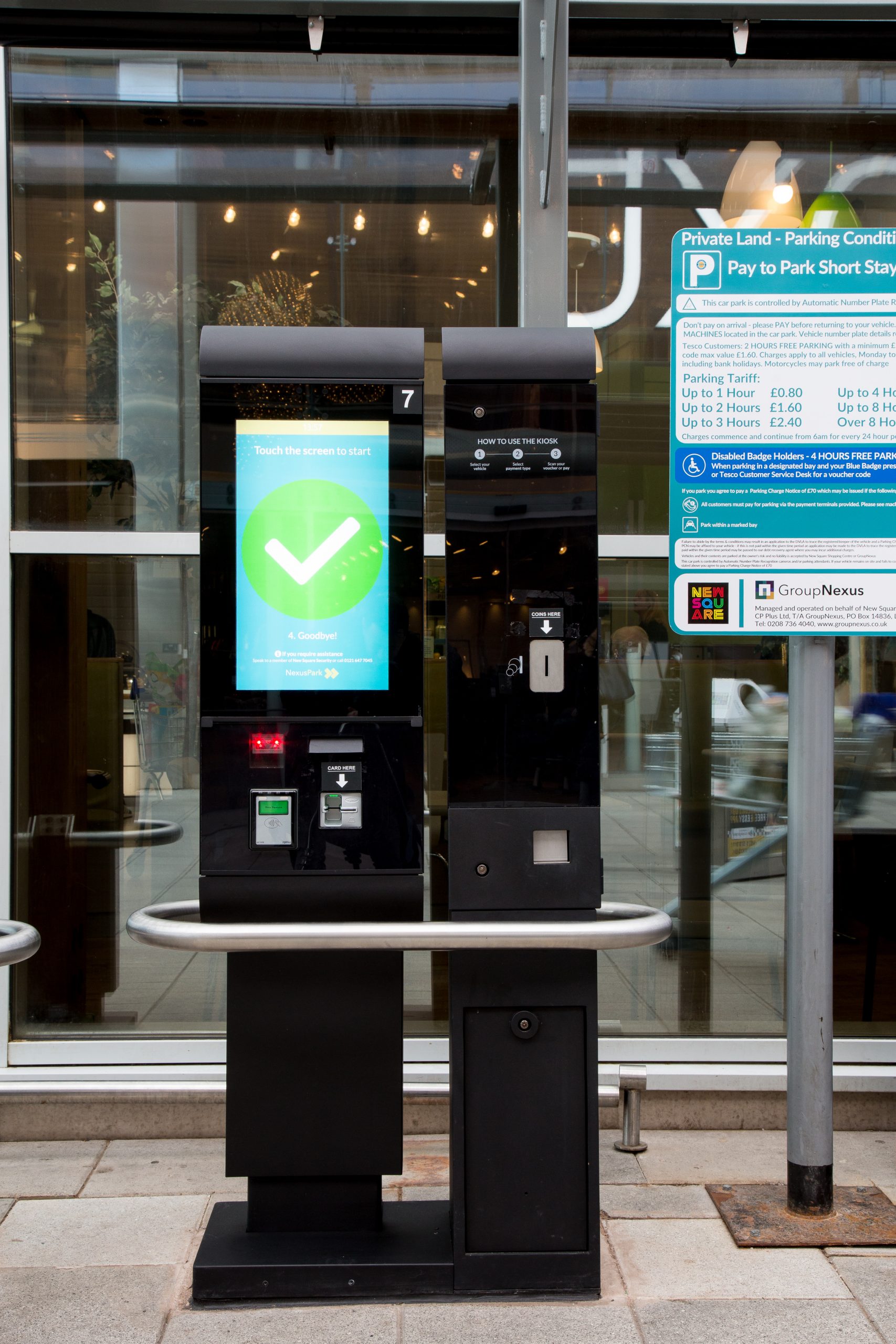 On-site payment machine